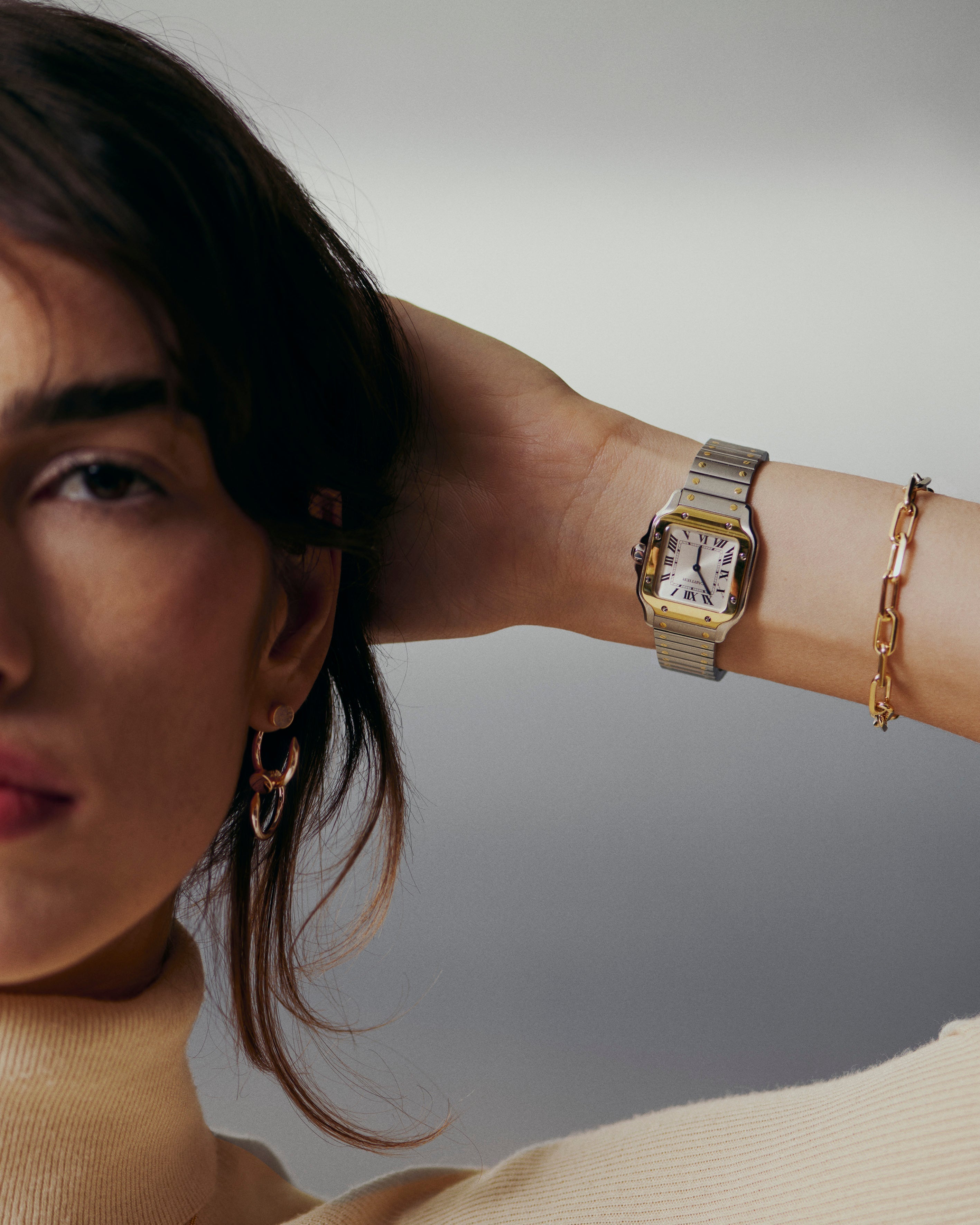 Cartier Santos レディース 時計 Orologio da polso Santos Cartier Lady Quartz, n. 1057930, in