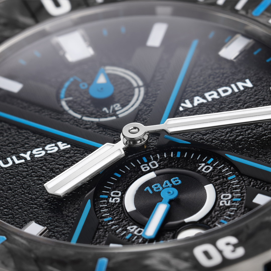 Watch in steel Diver Net Azure Ulysse nardin