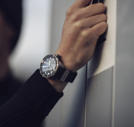 Watch in steel Diver Ulysse nardin