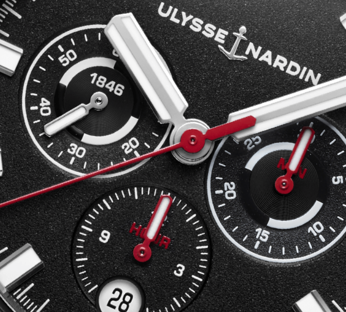 Watch in titanium Diver Chronograph Ulysse nardin