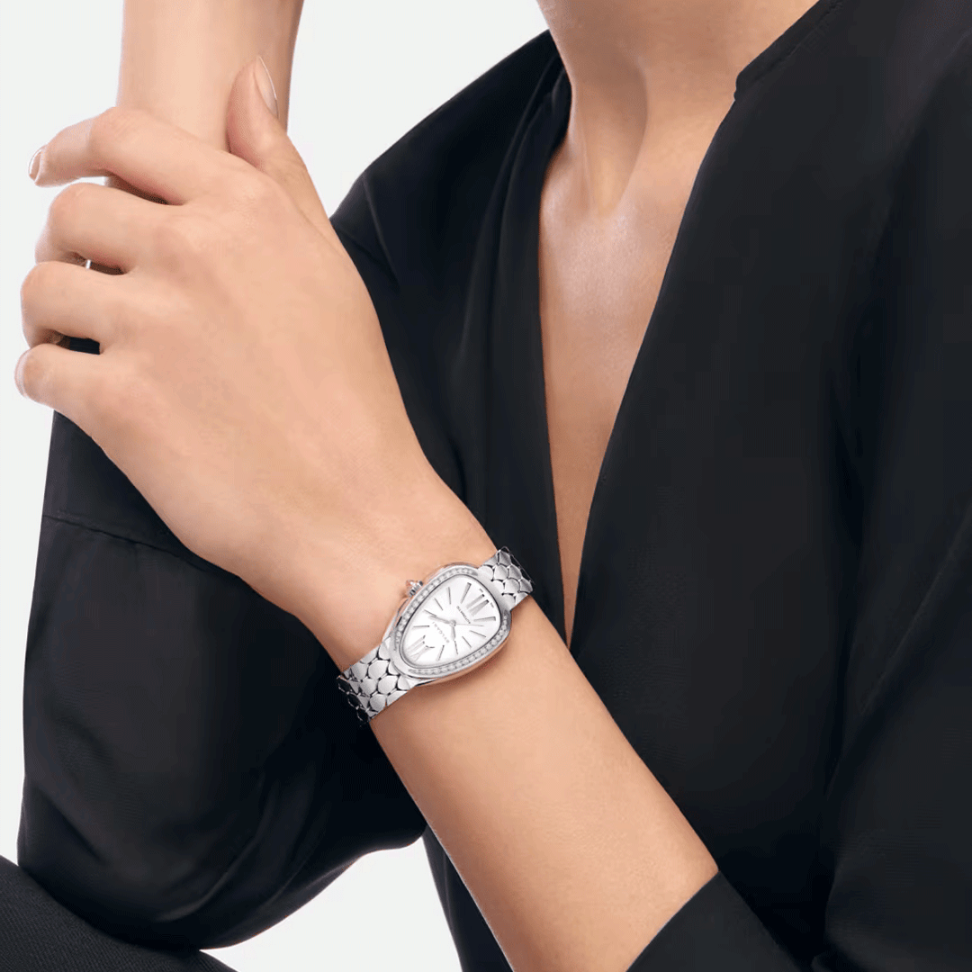 Watch in steel Serpenti Seduttori Bulgari