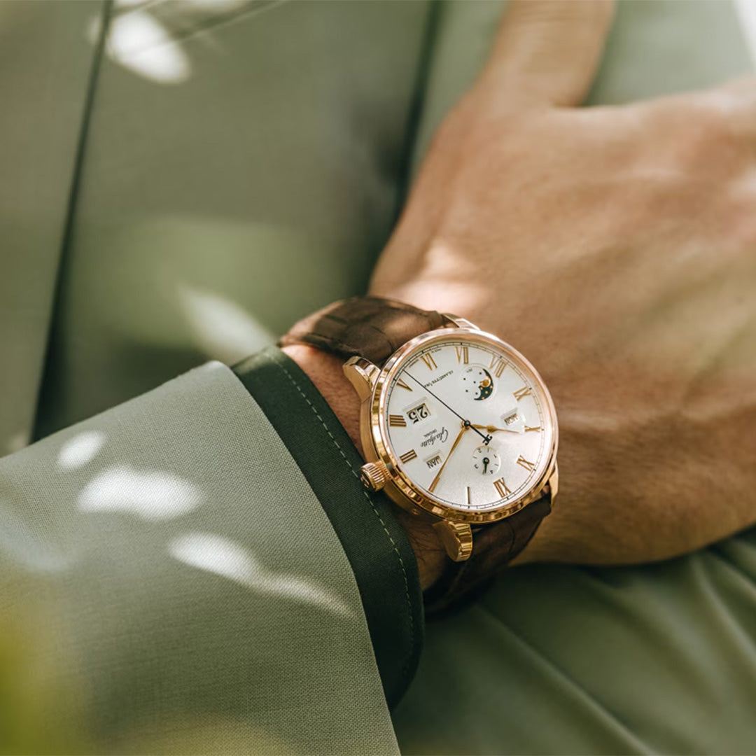 Watch in rose gold Senator Excellence Perpetual Calendar Glashutte original