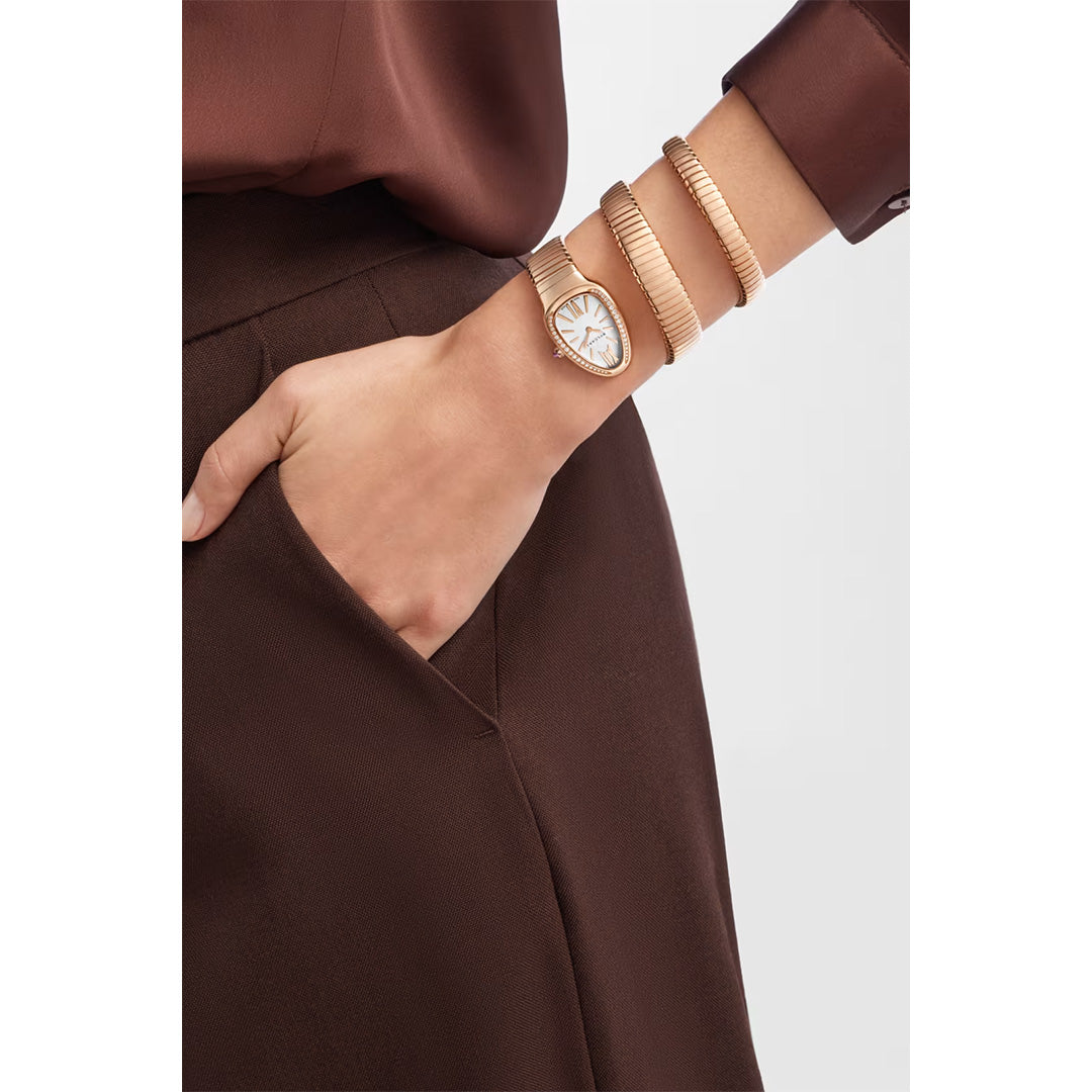 Watch in rose gold Serpenti Tubogas Bulgari