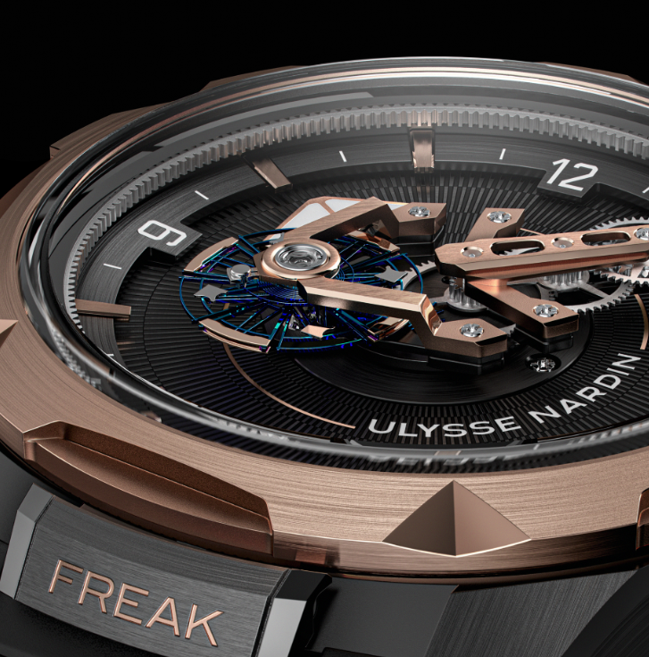 Watch in rose gold and titanium Freak One Ulysse nardin