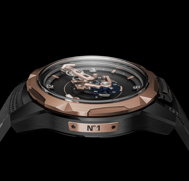 Watch in rose gold and titanium Freak One Ulysse nardin