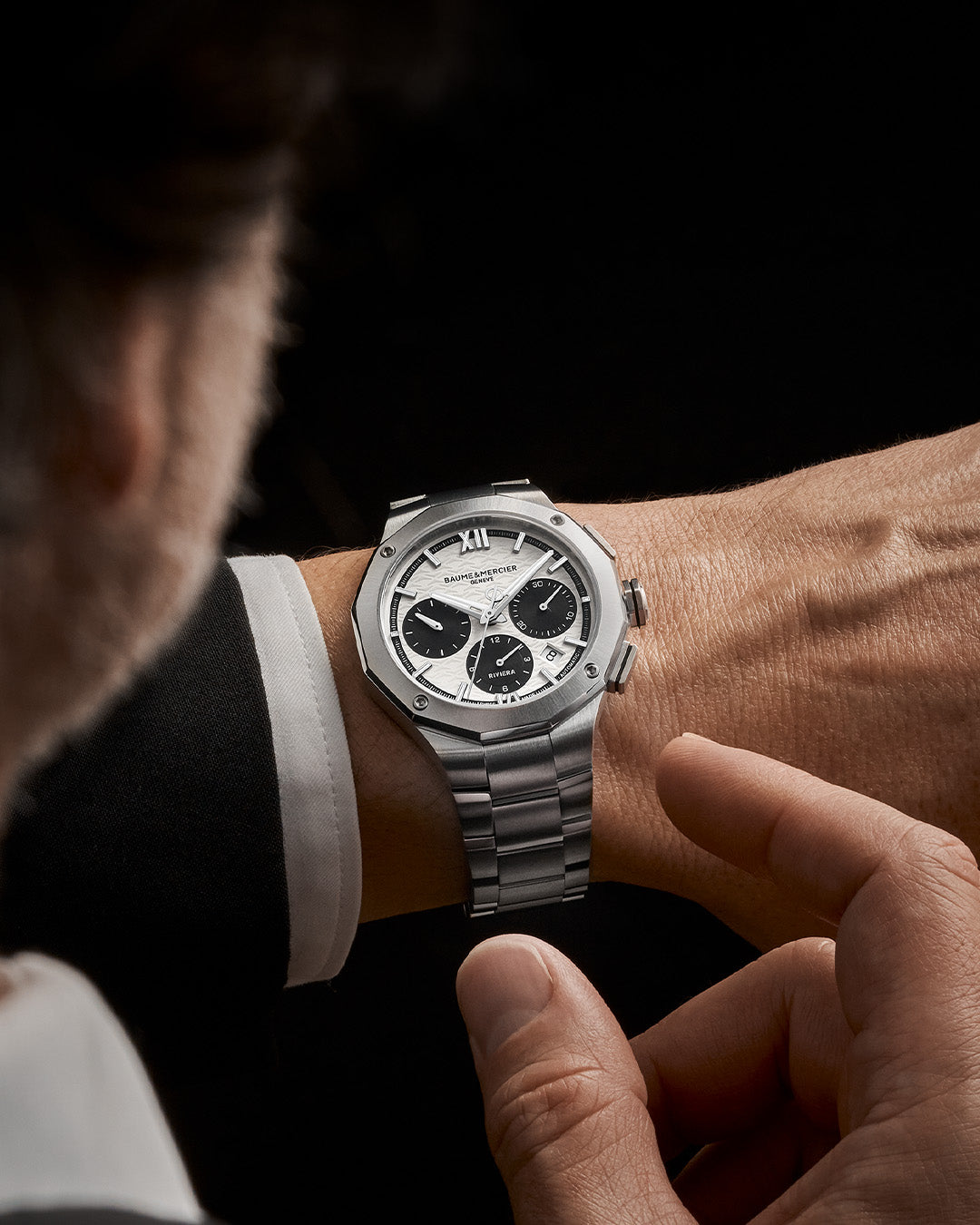 Watch in steel Riviera Baume et mercier