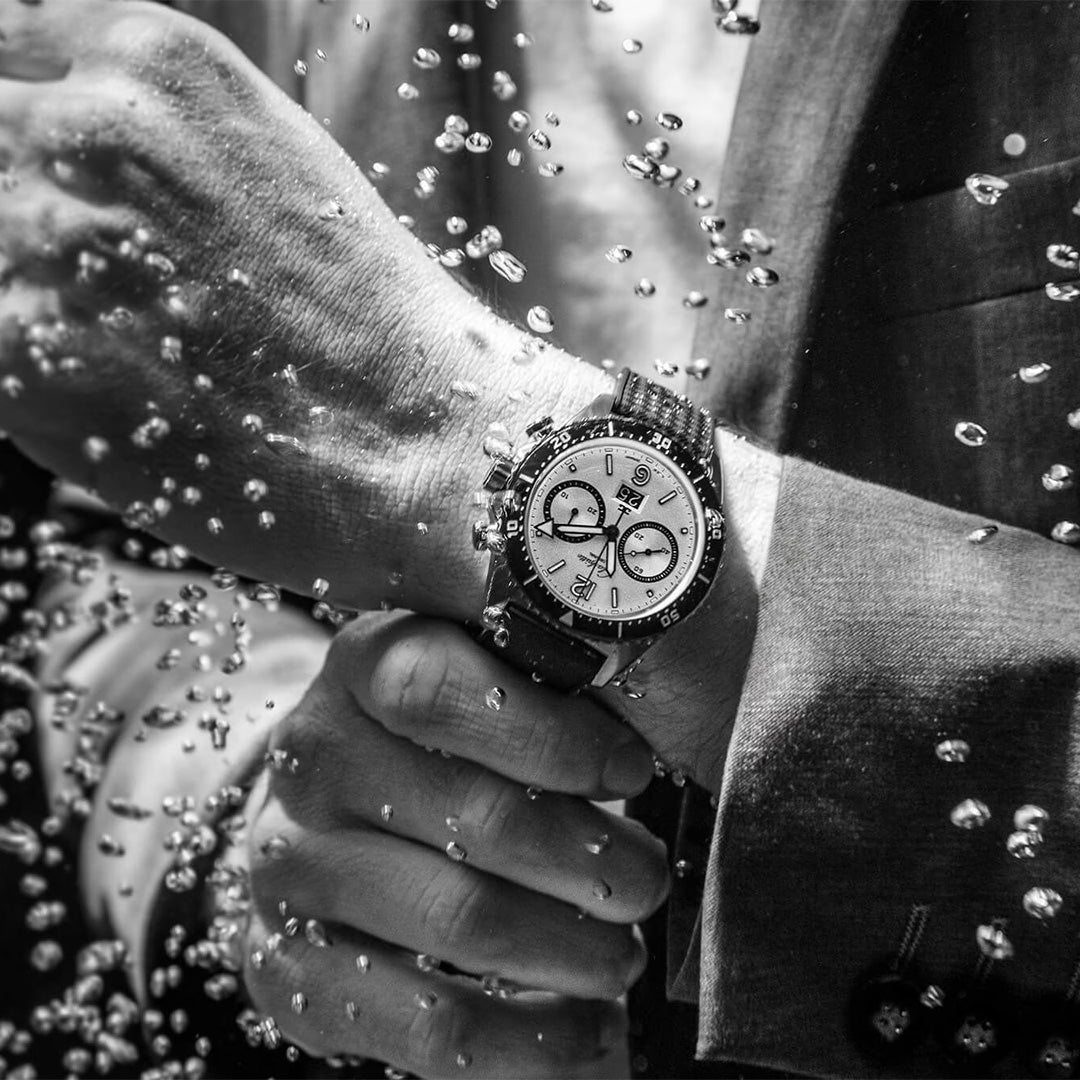 Watch in steel SeaQ Chronograph Glashutte original