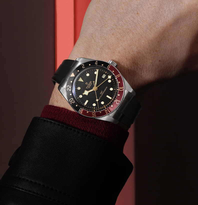 Watch in steel Black Bay 58 GMT, 39 mm Tudor