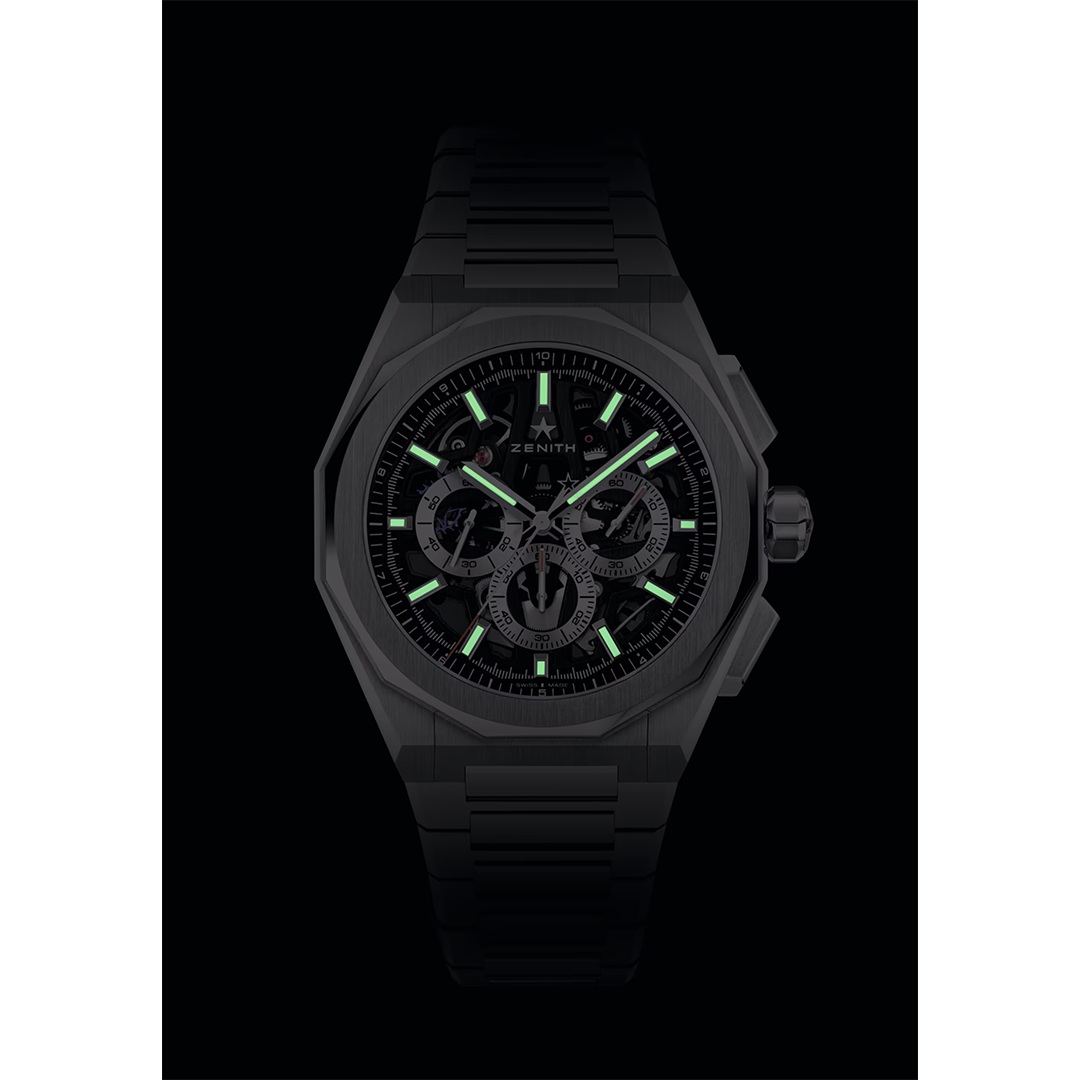 Watch in steel Defy Skyline Chronograph Skeleton Zenith