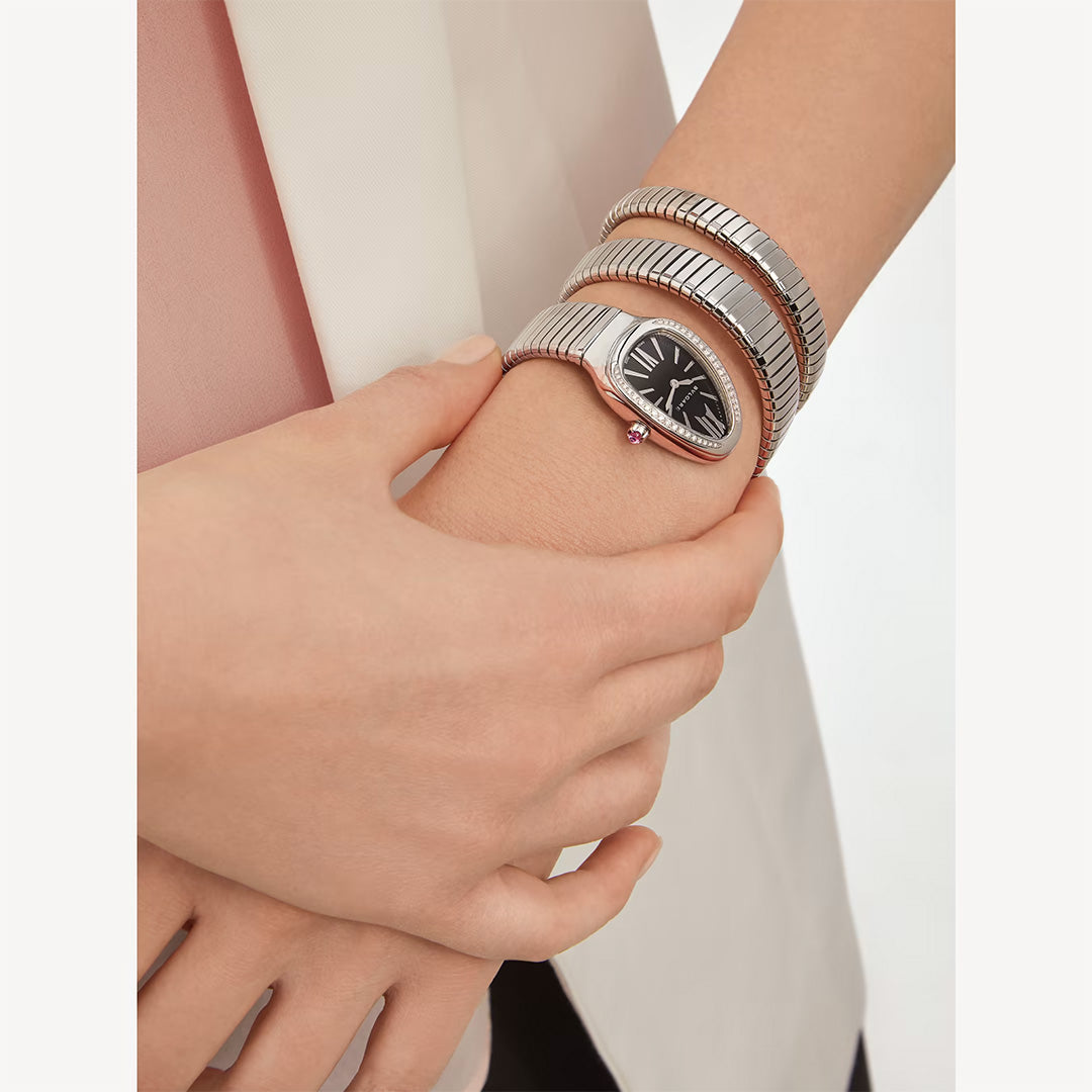 Watch in steel Serpenti Tubogas Bulgari