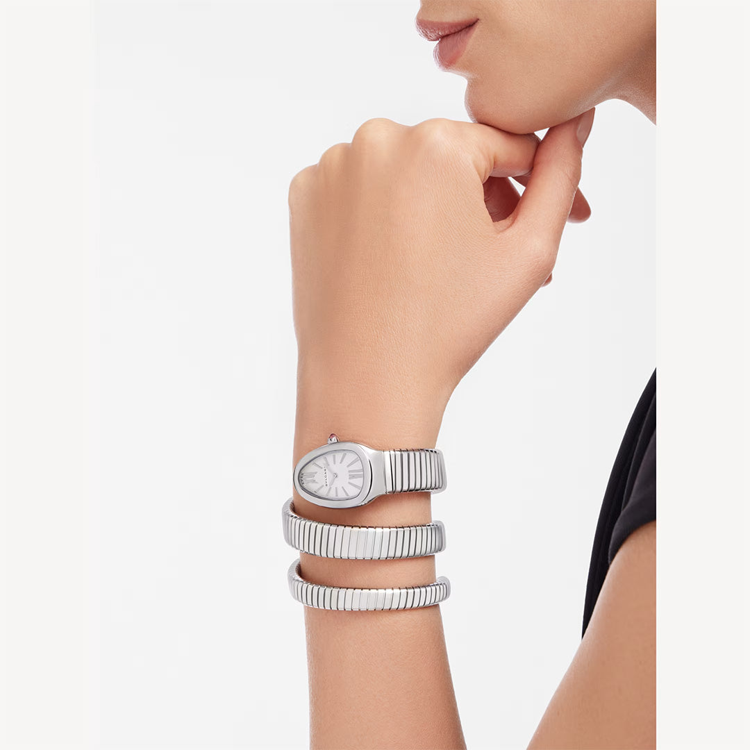 Watch in steel Serpenti Tubogas Bulgari