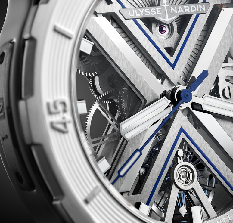 Watch in titanium Diver X Skeleton Ulysse nardin