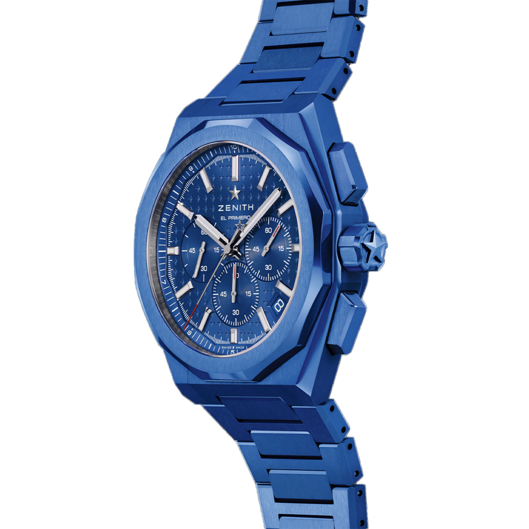 Watch in blue ceramic Defy Skyline Chronograph – 160th Anniversary Edition Zenith