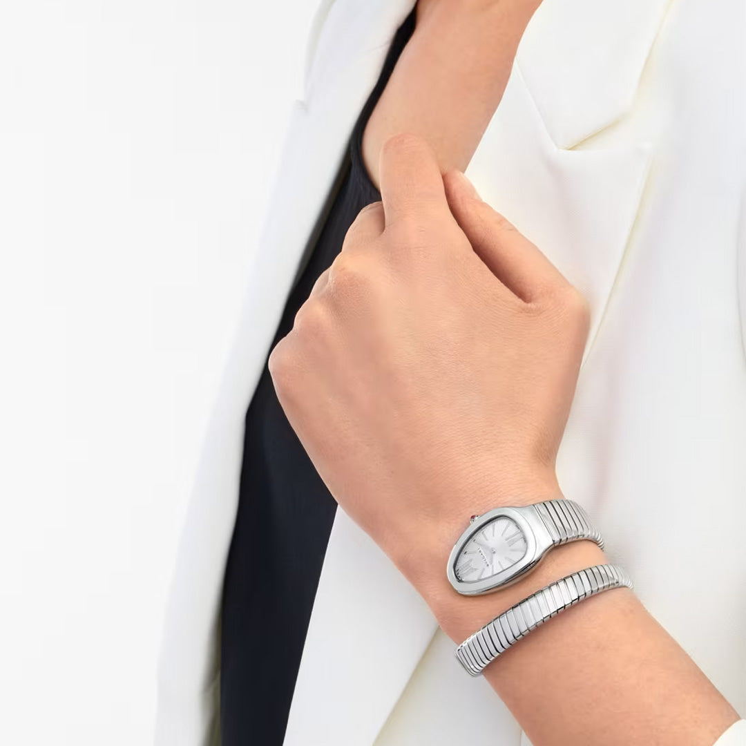 Watch in steel Serpenti Tubogas Bulgari