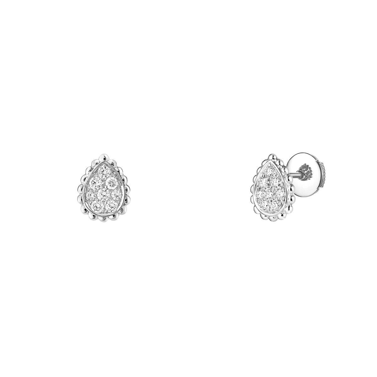 Earrings in white gold Serpent Bohème Ear Studs XS Motif Giampiero bodino