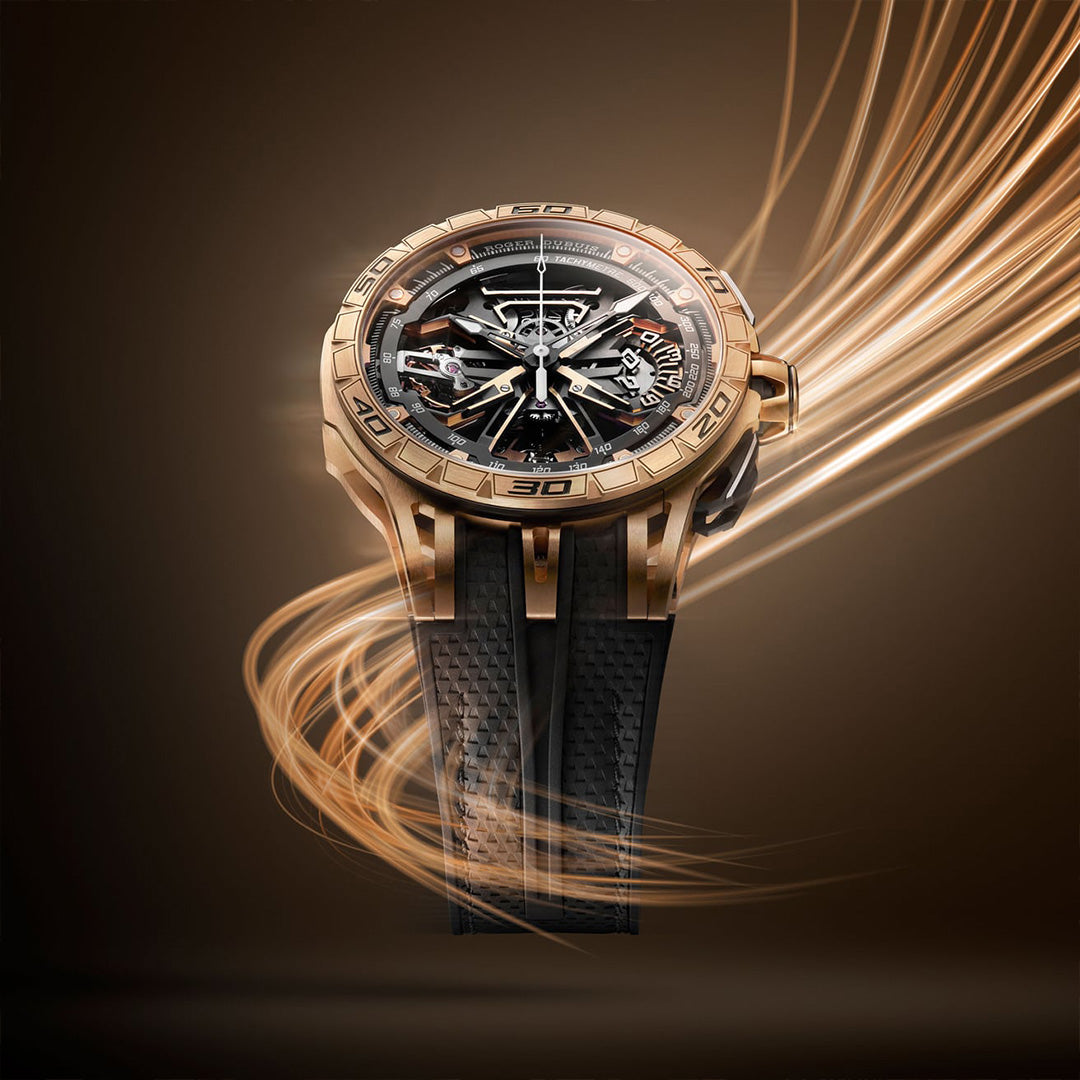 Orologio in oro rosa Excalibur Spider Flyback Chronograph Roger dubuis