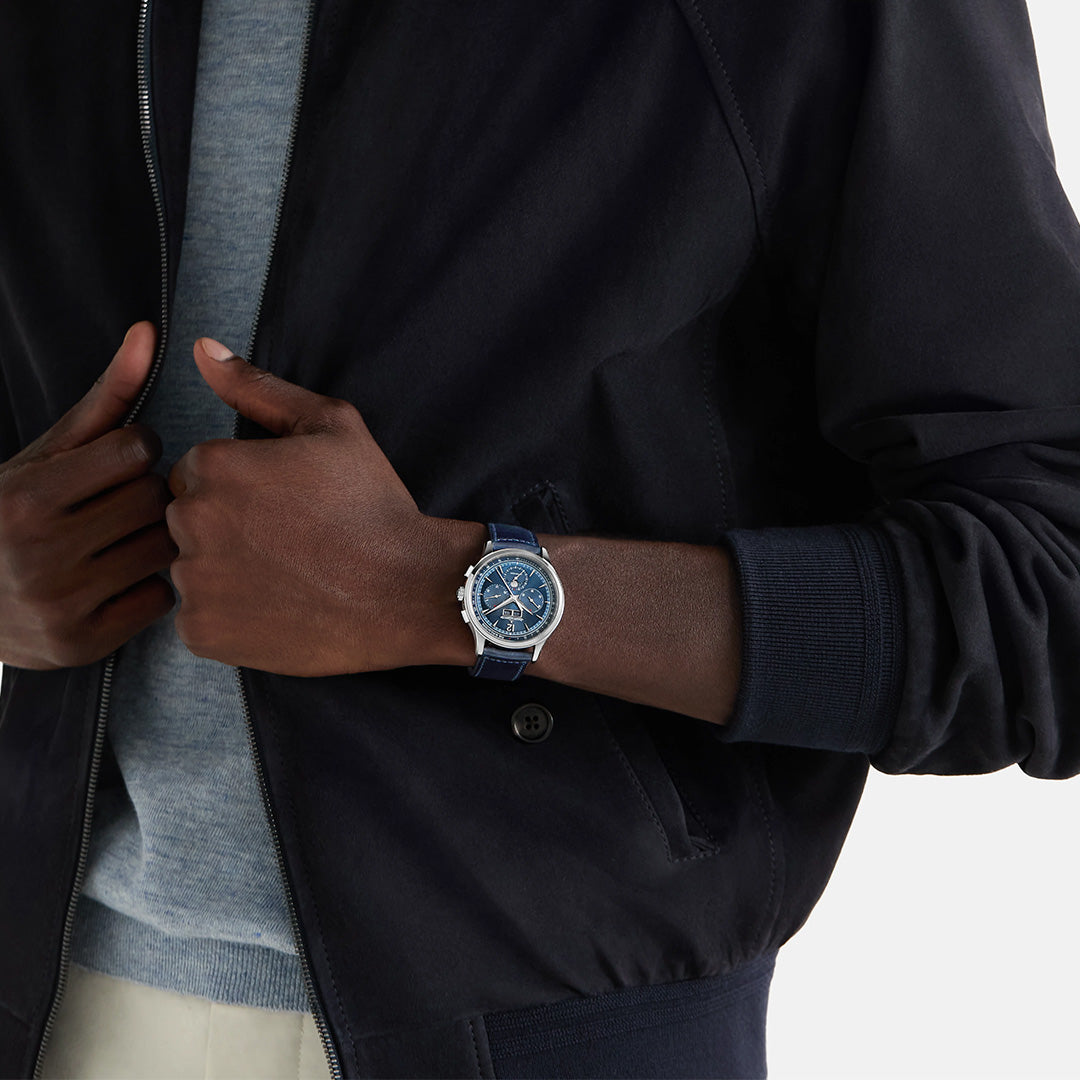 Watch in steel Master Control Chronograph Calendar Jaeger-lecoultre