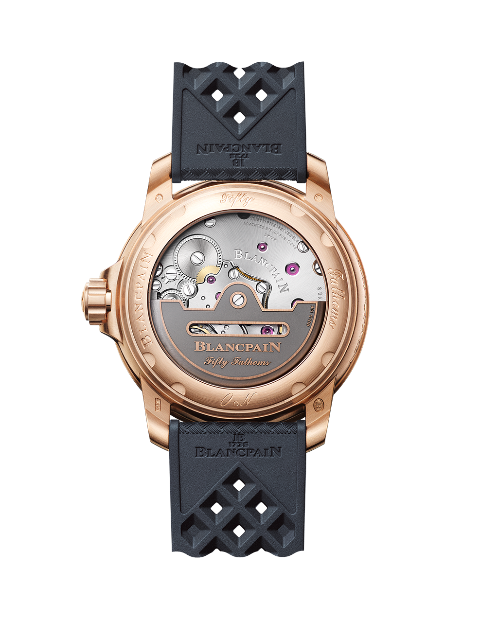 Orologio in oro rosa Fifty Fathoms Automatique Blancpain