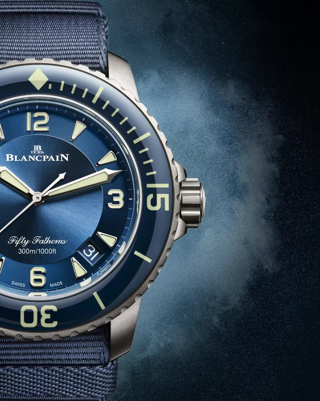 Orologio in acciaio Fifty Fathoms Automatique Blancpain