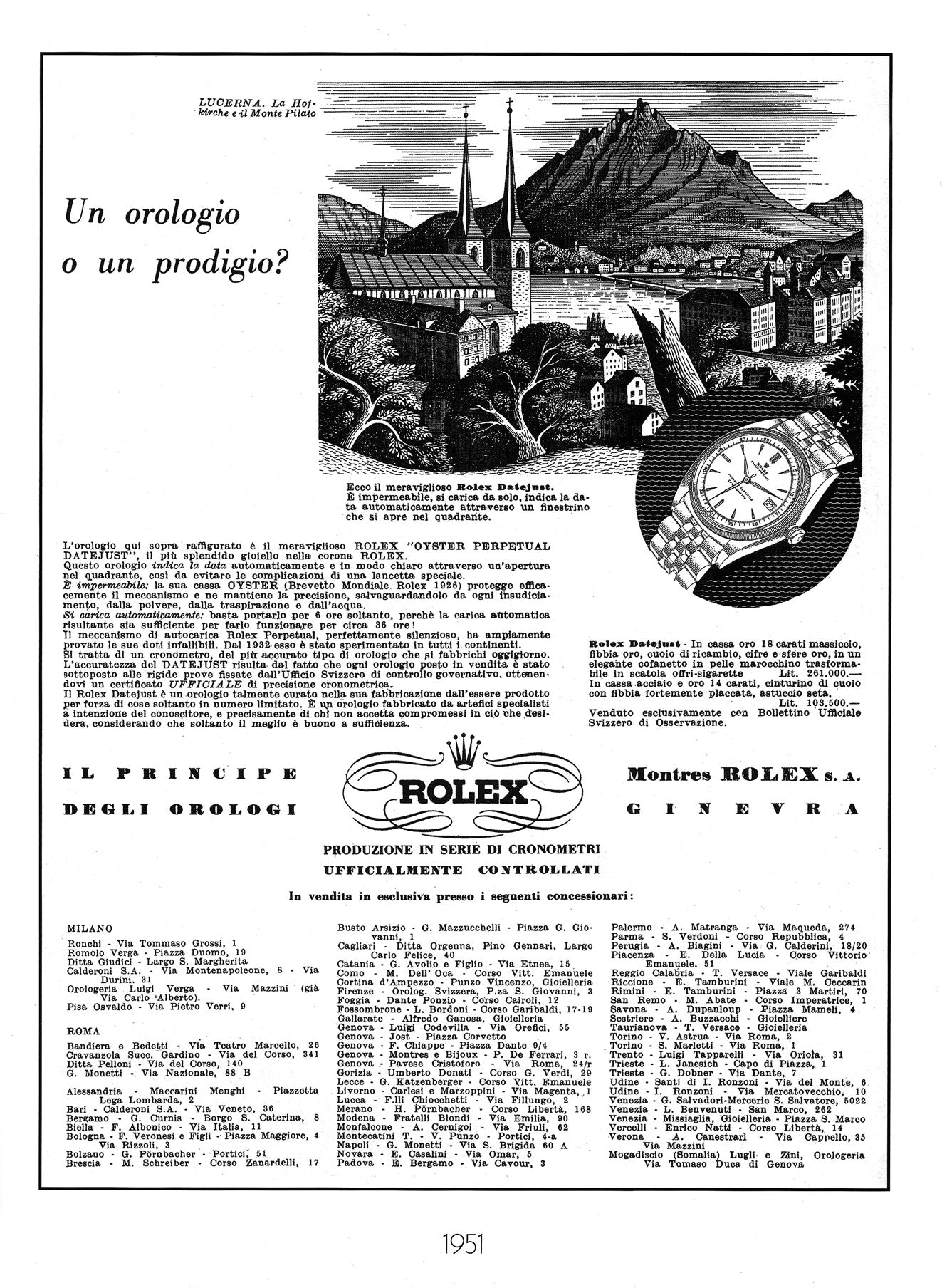 Explore the Rolex history - Pisa 1940