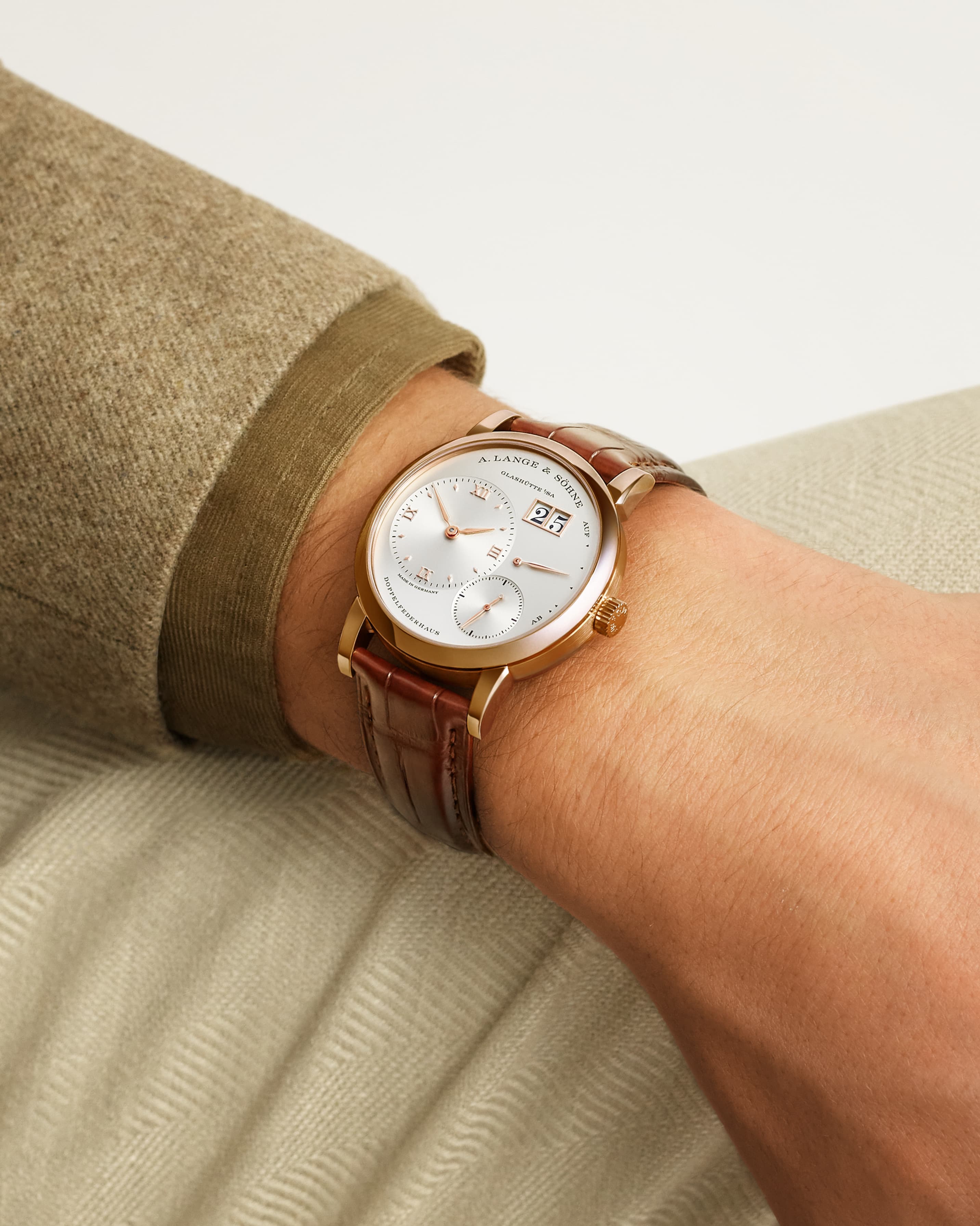 Watch in rose gold Lange 1 A lange sohne