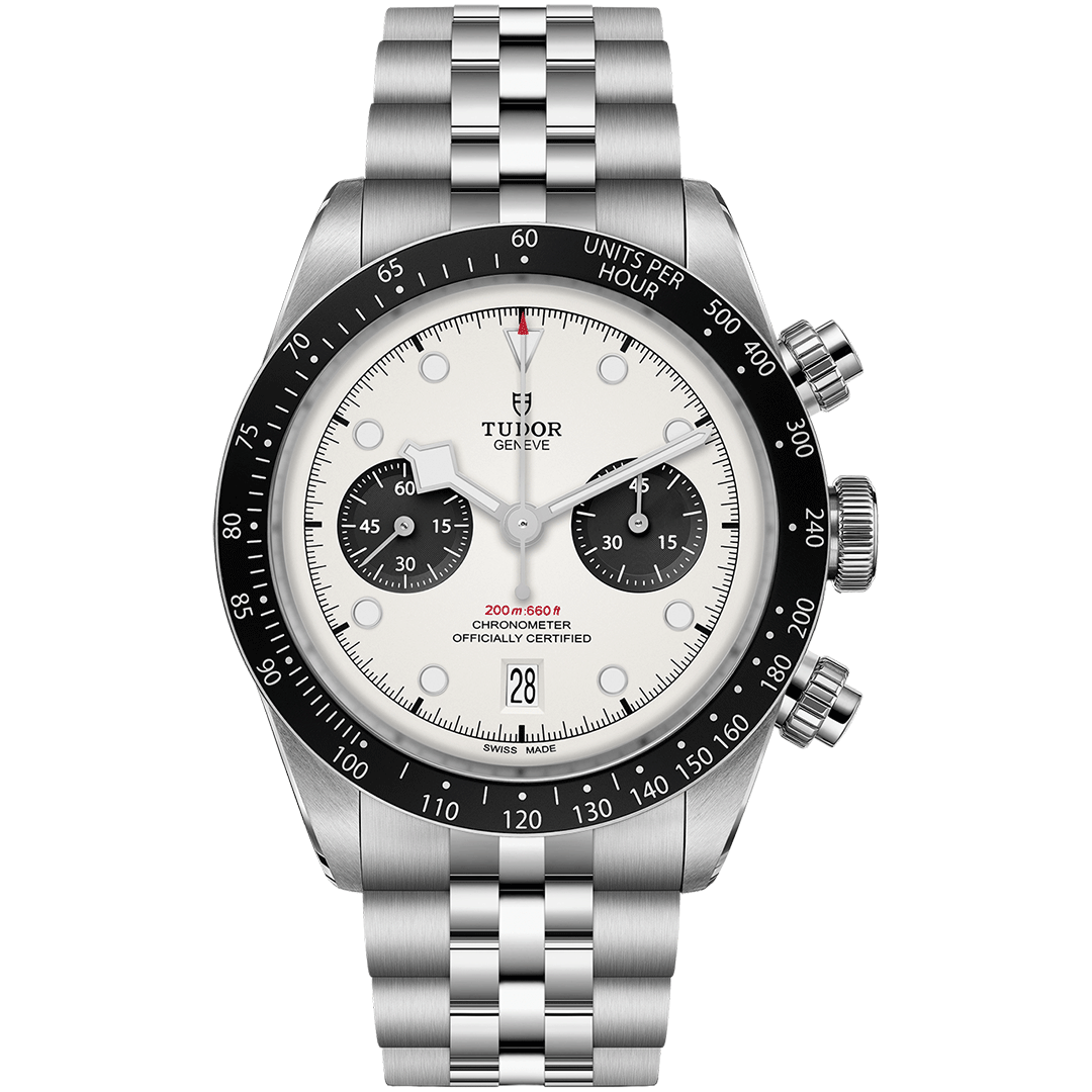 Watch in steel Black Bay Chrono, 41 mm Tudor