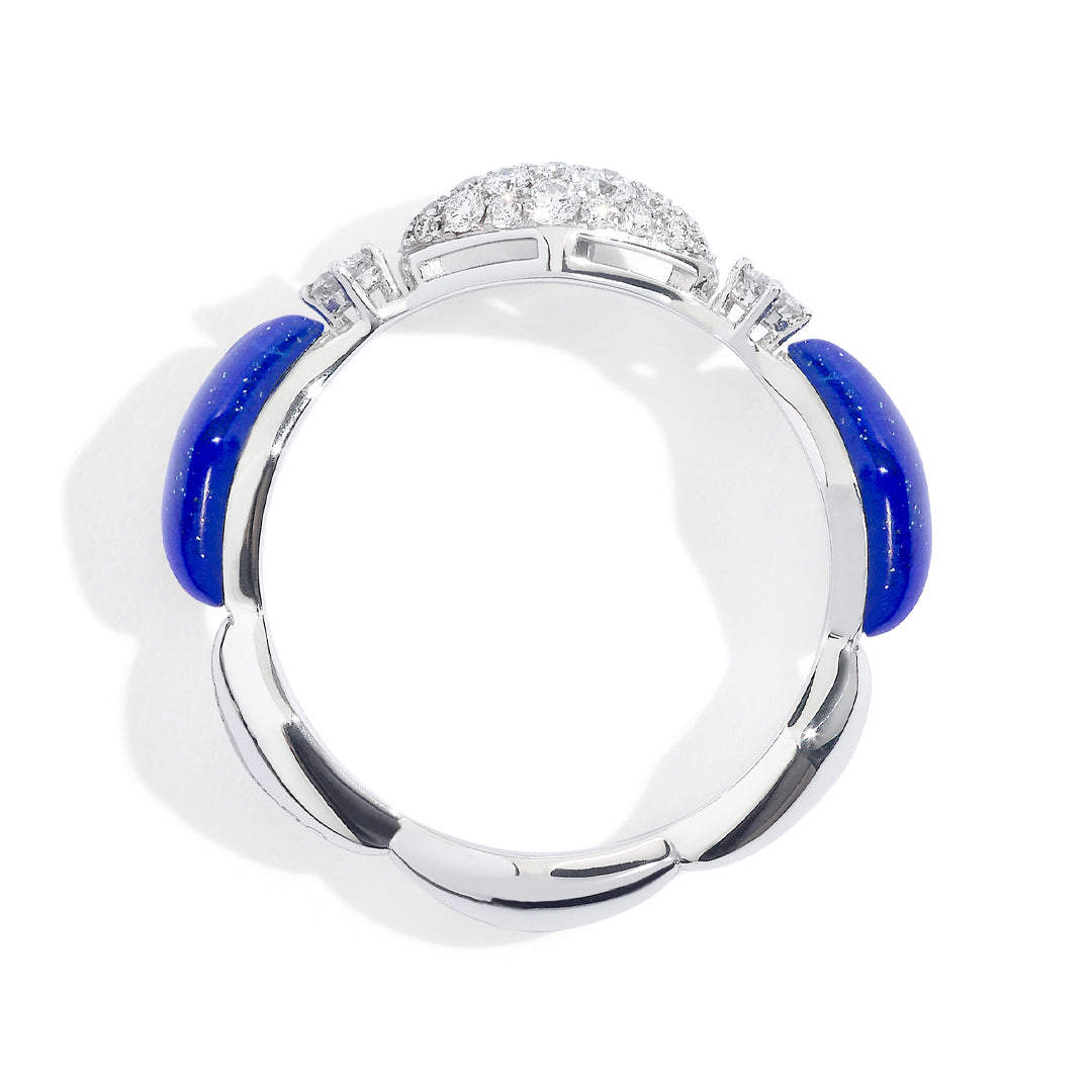 Gioiello in oro bianco Anello Déco Palmiero