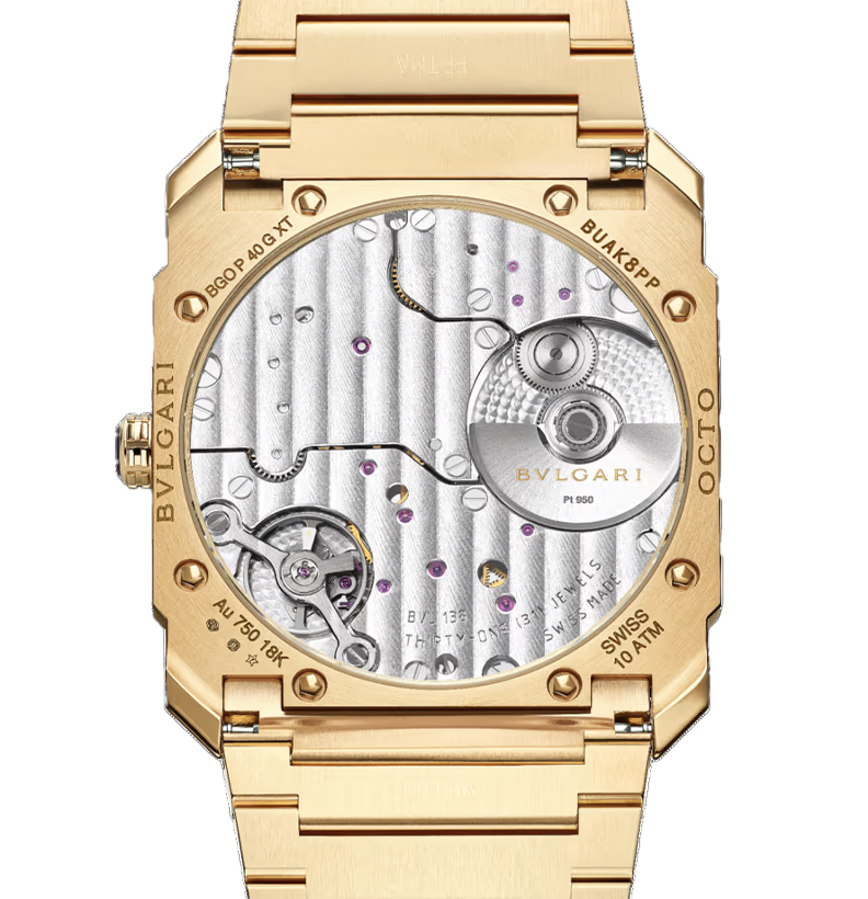 Watch in yellow gold Octo Finissimo Bulgari