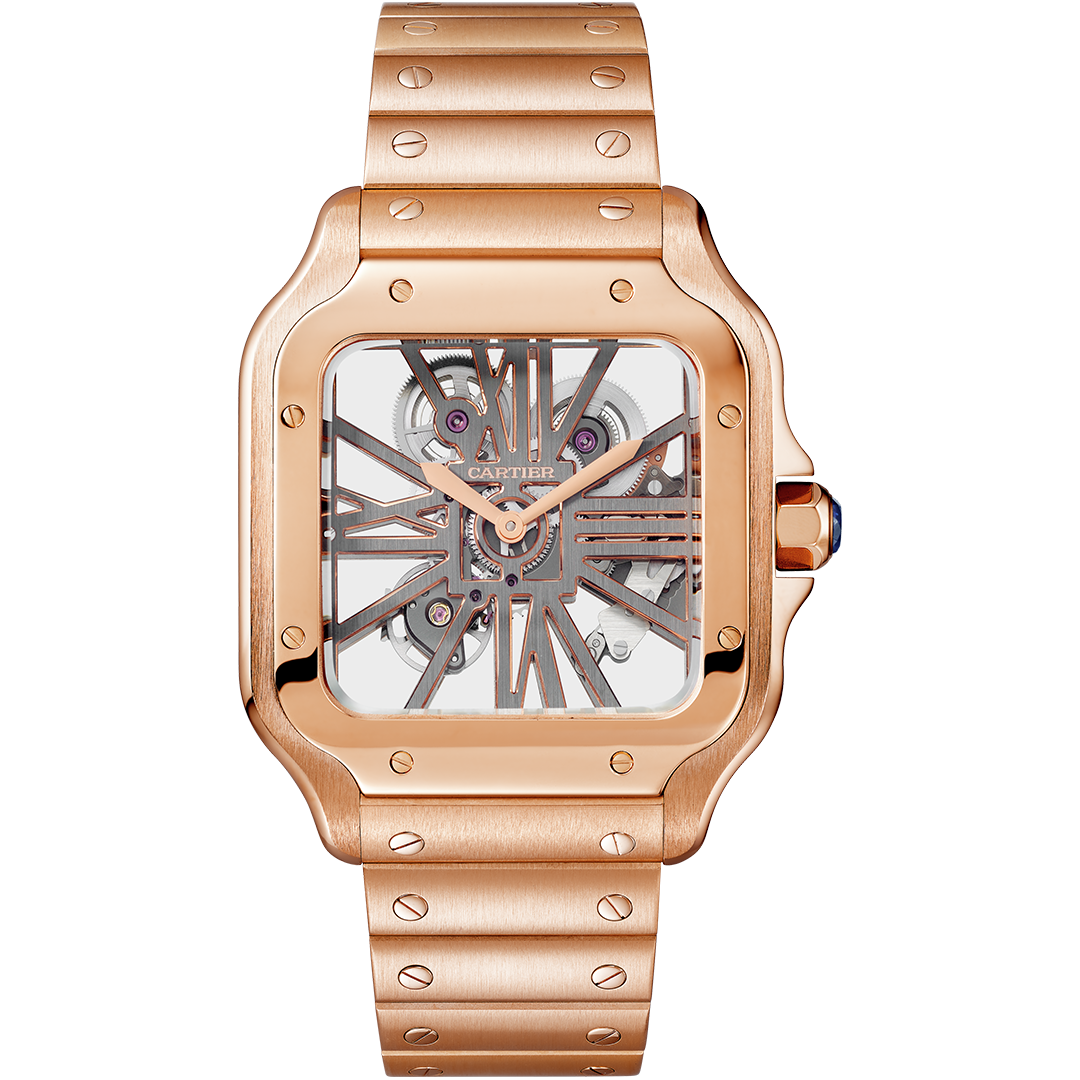 Orologio in oro rosa Santos de Cartier Cartier
