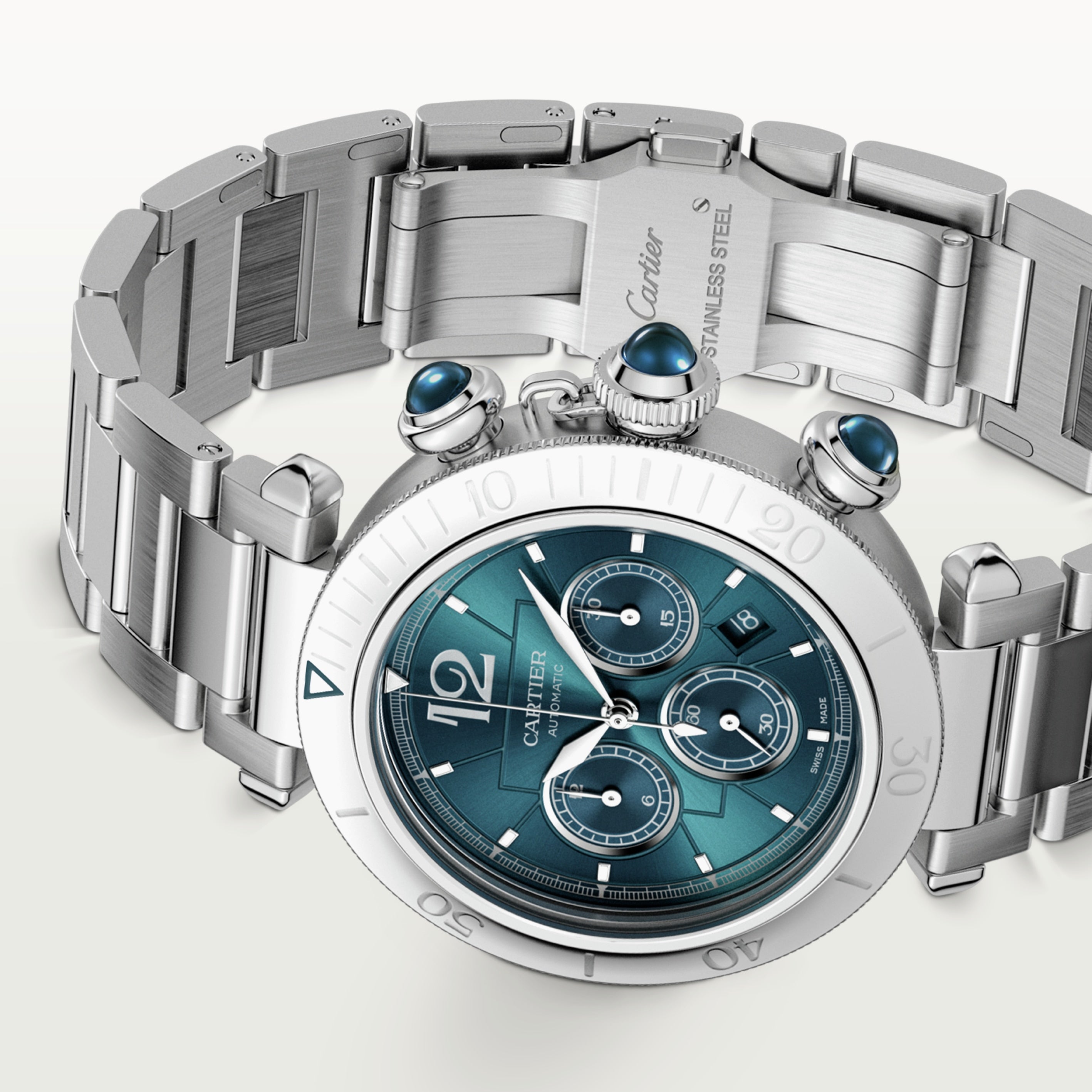 Orologio in acciaio Pasha de Cartier Cartier