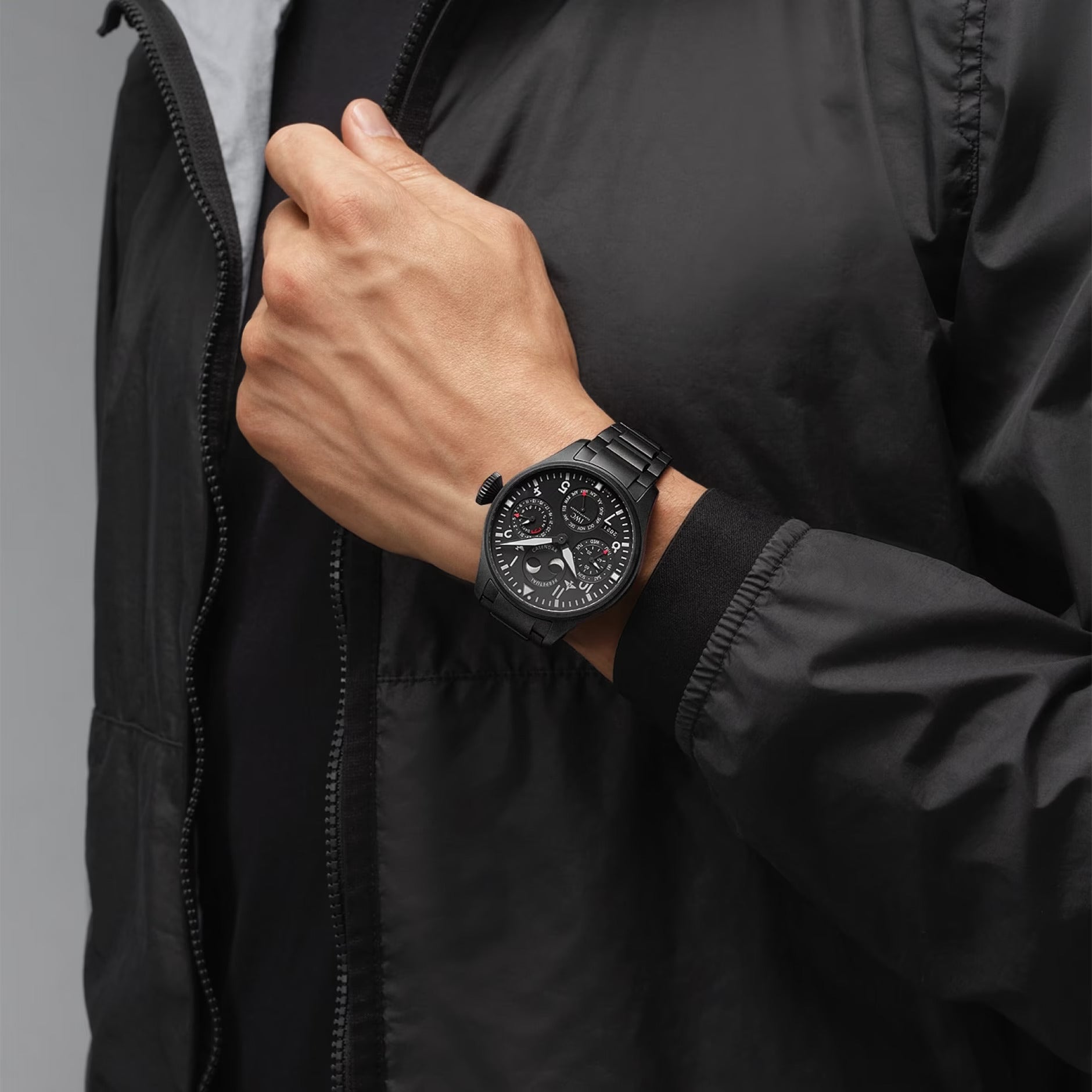 Orologio in ceratanium Big Pilot’s Watch Perpetual Calendar Iwc