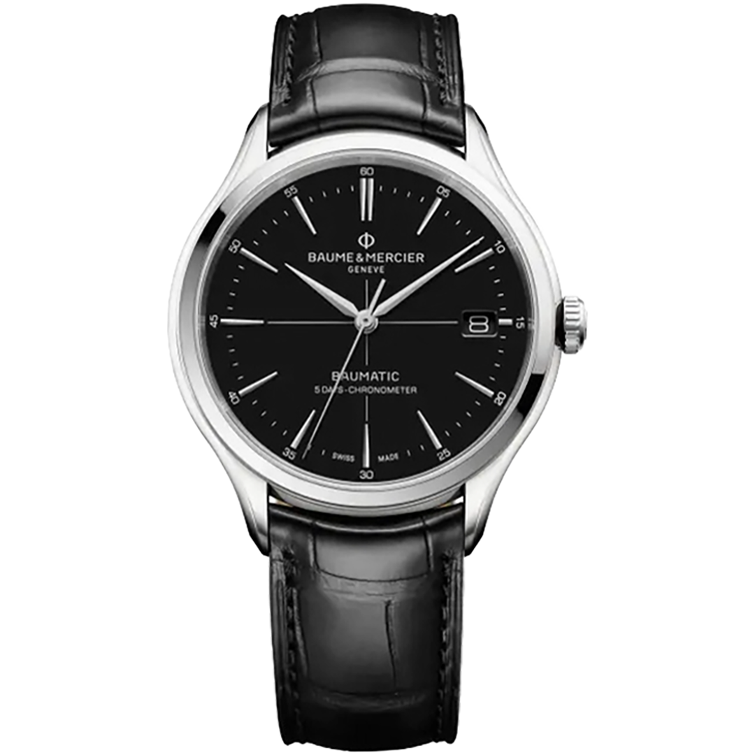 Baume&Mercier: Orologio da Polso Clifton in Acciaio, color Nero