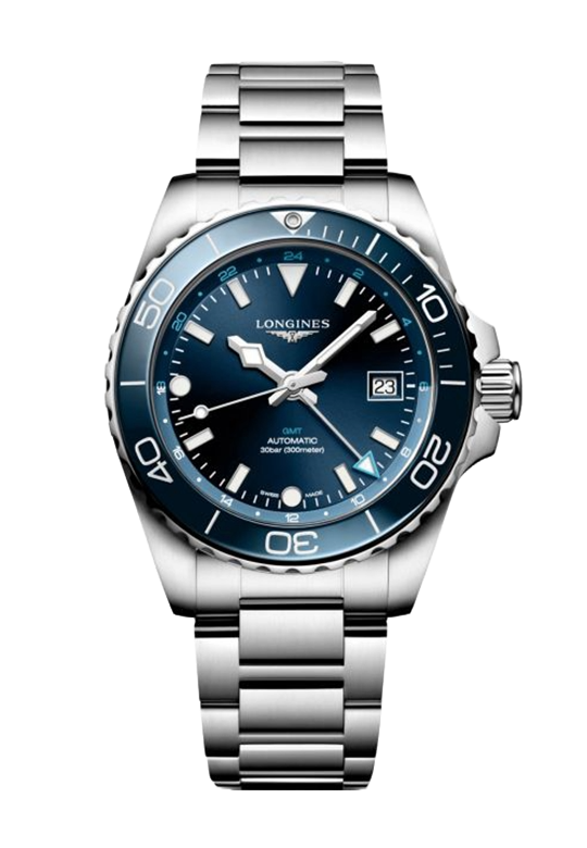 Orologio in acciaio HydroConquest GMT Longines