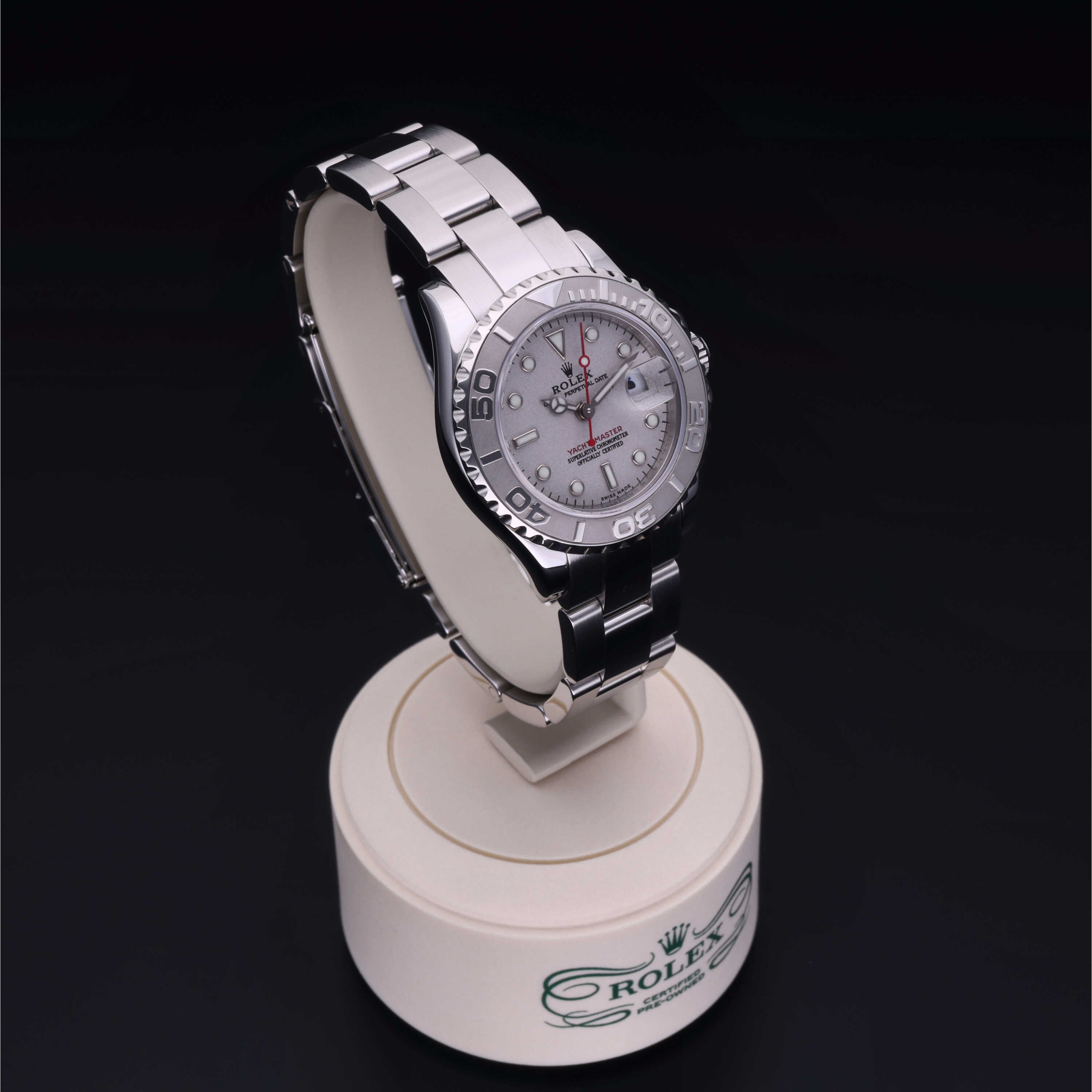 Orologio in steel/platinum Oyster Perpetual Yacht-Master 29 Reuge