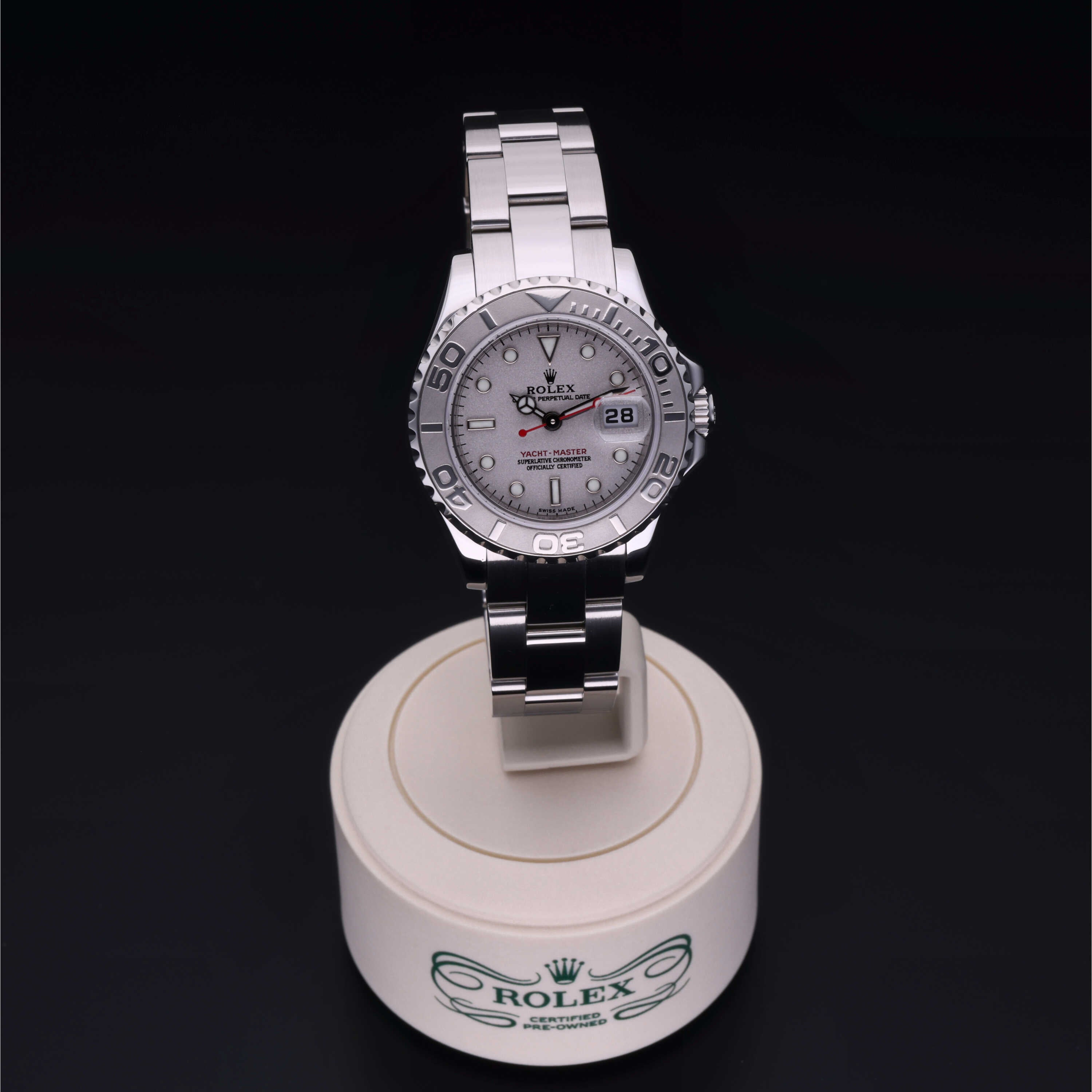 Orologio in steel/platinum Oyster Perpetual Yacht-Master 29 Reuge