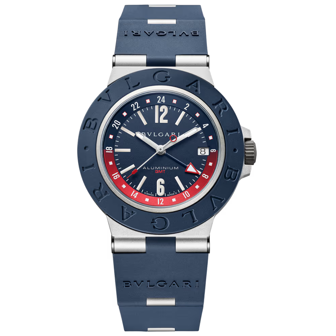Watch in aluminum Bvlgari Aluminium GMT Bulgari
