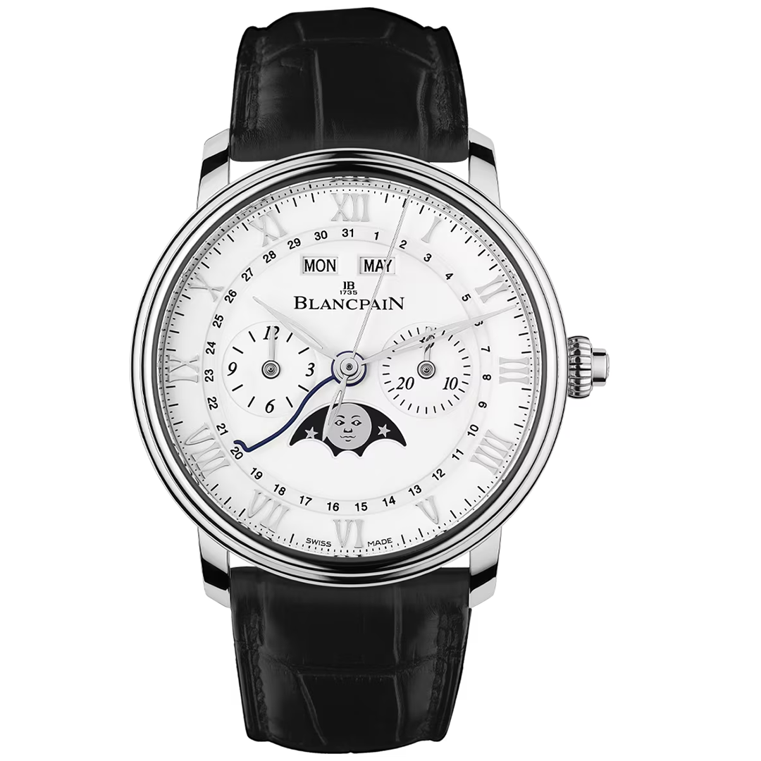 Orologio in acciaio Villeret Chronographe Monopoussoir Blancpain