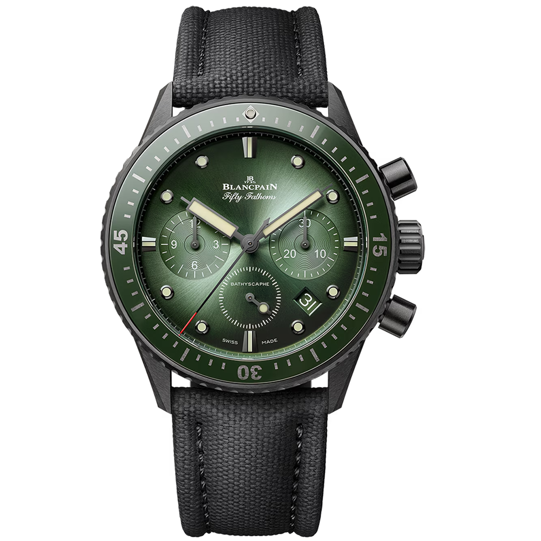 Orologio in carbonio Bathyscaphe Chronographe Flyback Blancpain