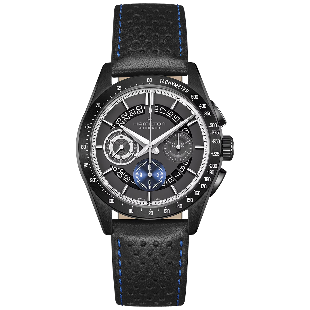 Orologio in acciaio pvd Jazzmaster Performer Autochrono Hamilton