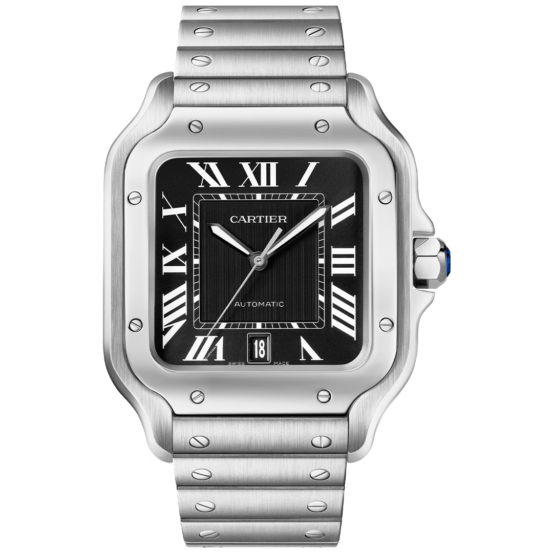 Watch in steel Santos de Cartier Cartier