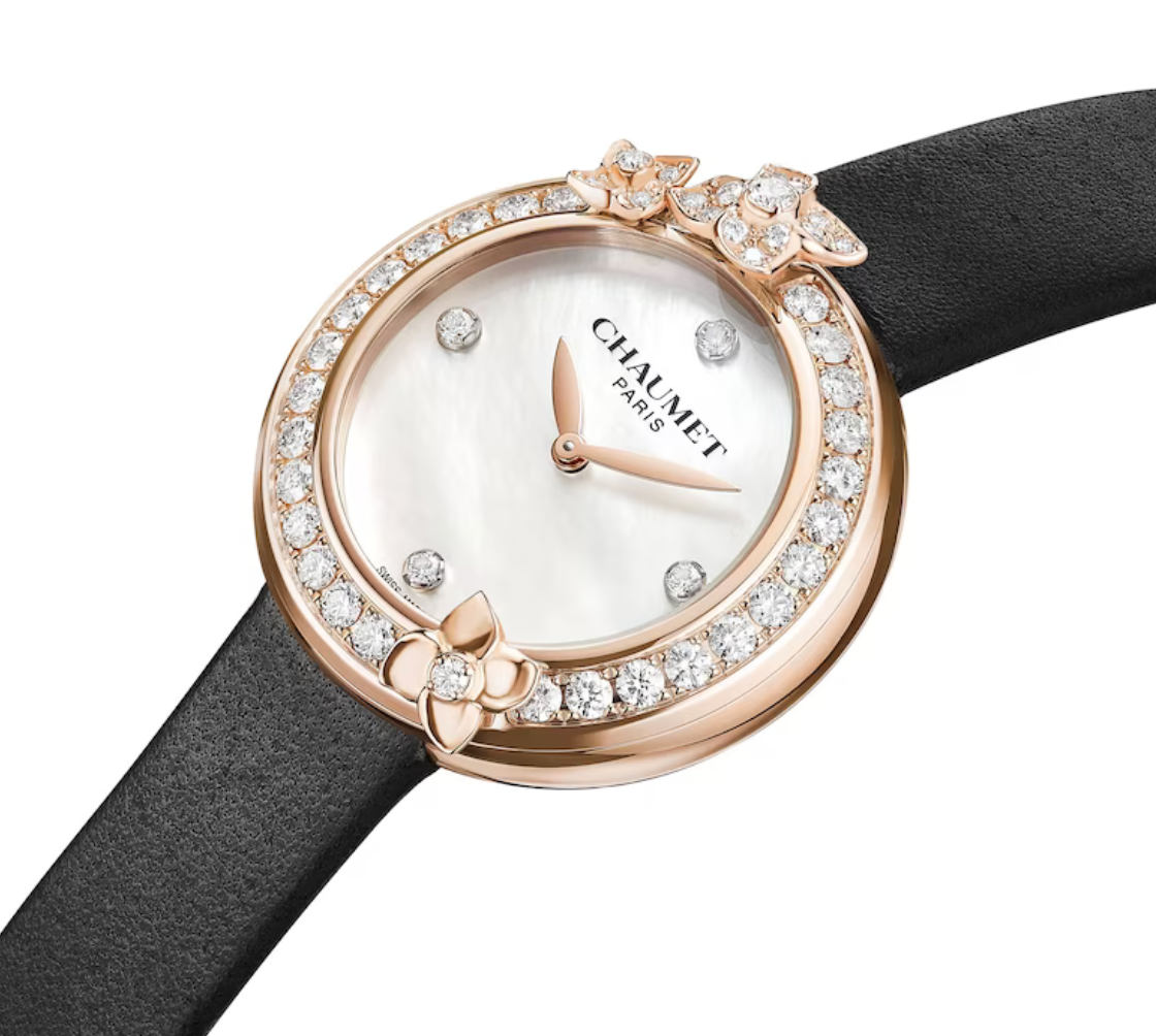 Watch in rose gold Hortensia Chaumet