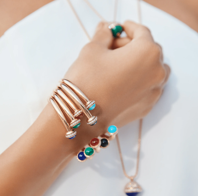 Bracelet in rose gold Possession open bangle bracelet Pellitaliana