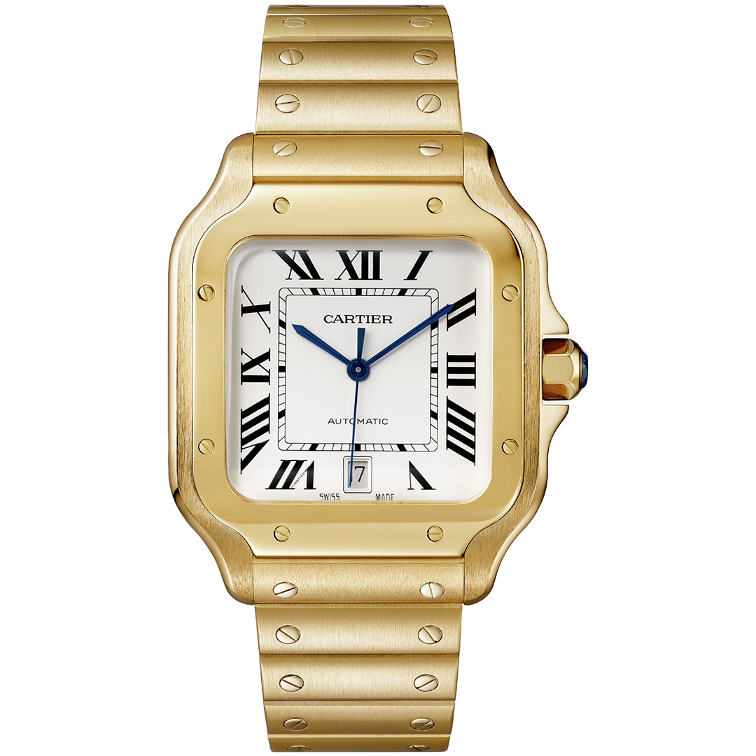 Orologio in oro giallo Santos de Cartier Cartier