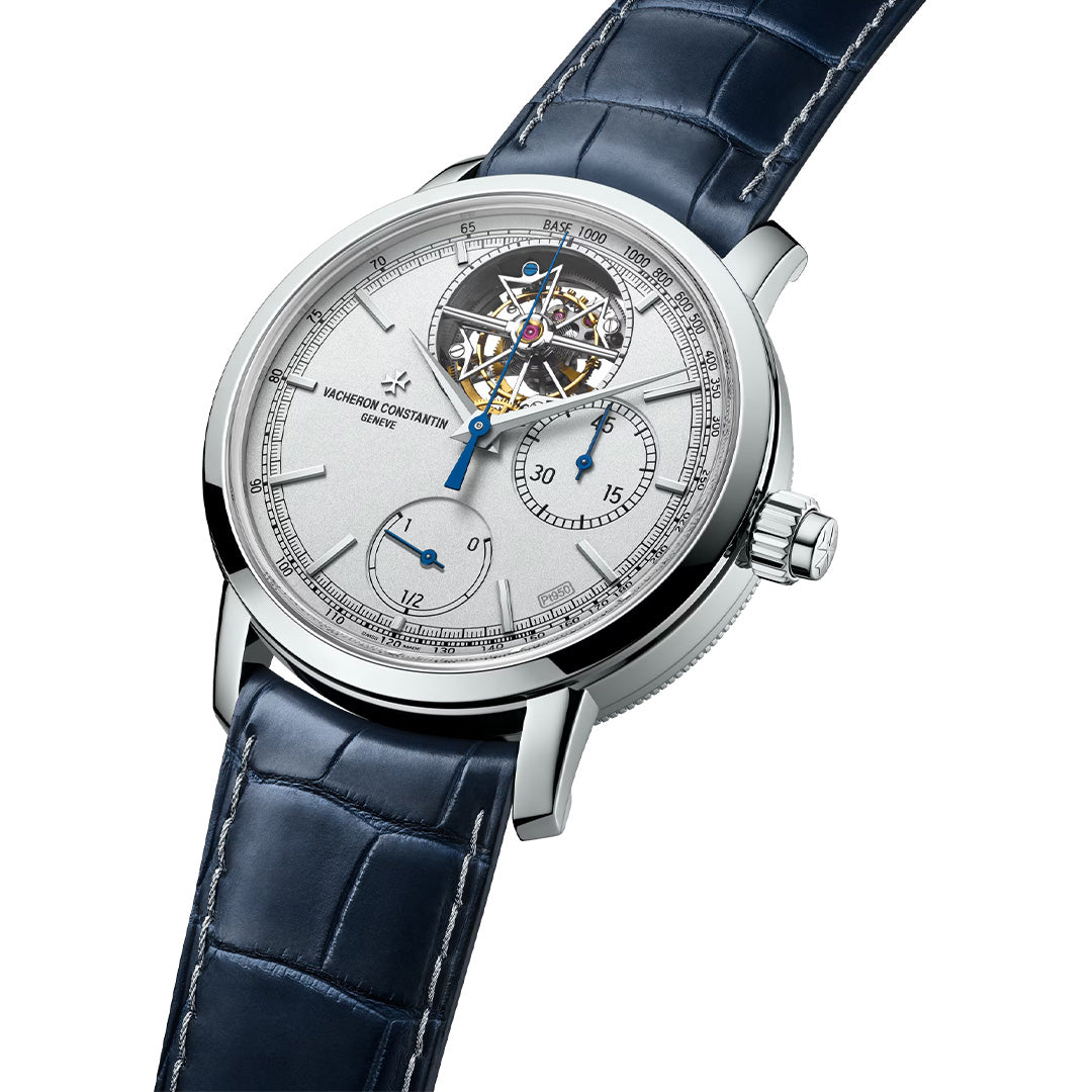 Watch in platinum Traditionnelle Tourbillon Chronograph Collection Excellence Platine Vacheron constantin