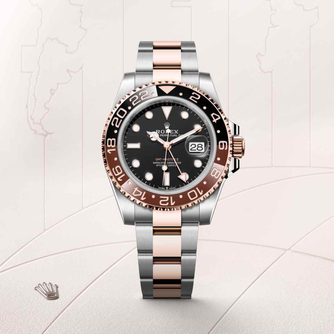 Rolex GMT-Master II Everose Rolesor - combination of Oystersteel