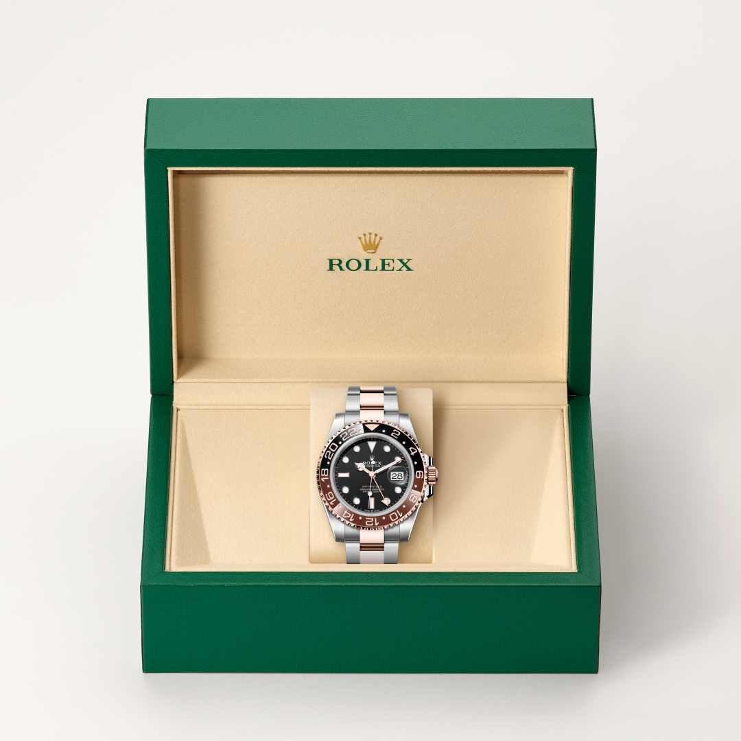Rolex GMT-Master II Everose Rolesor - combination of Oystersteel