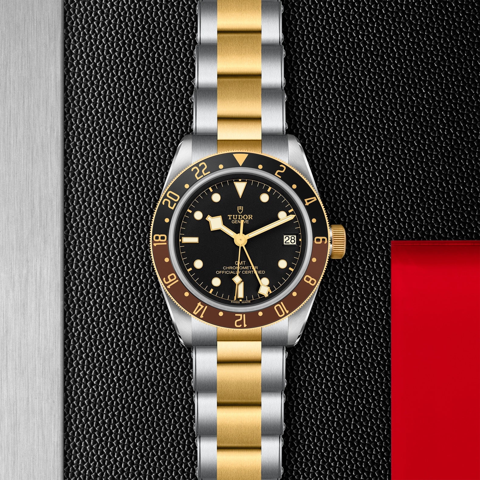 Watch in steel and yellow gold Black Bay GMT S&G, 41 mm Tudor