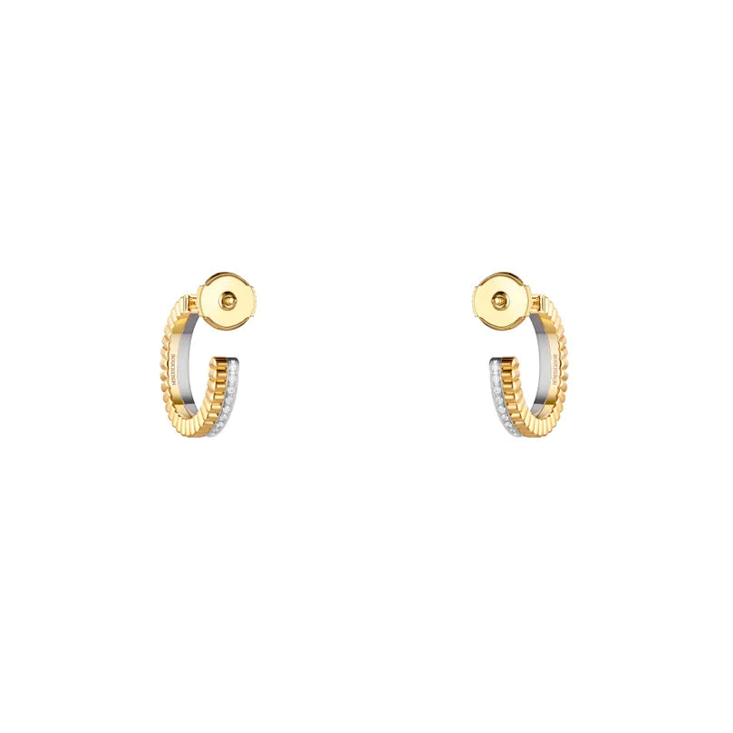 Gioiello in oro giallo e bianco Orecchini Quatre Radiant Giampiero bodino