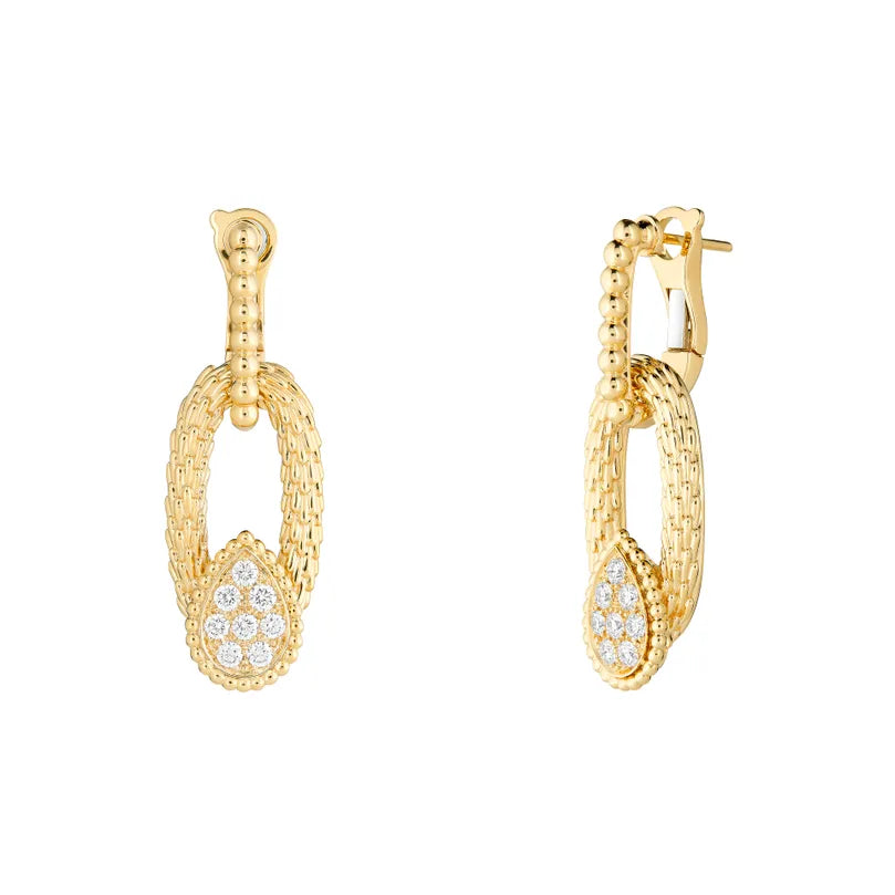 Earrings in yellow gold Serpent Bohème Vintage Stud Earrings Giampiero bodino