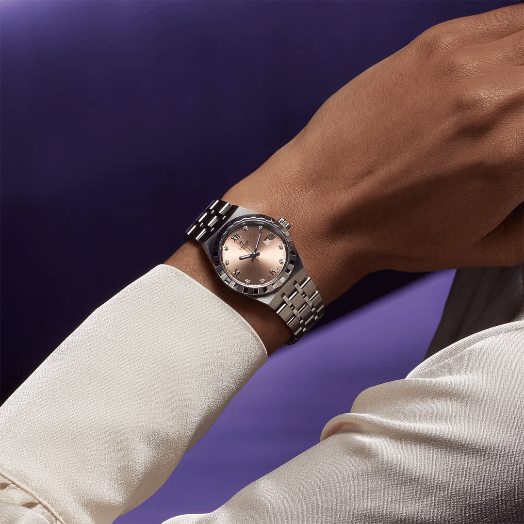 Watch in steel Royal, 28 mm Tudor